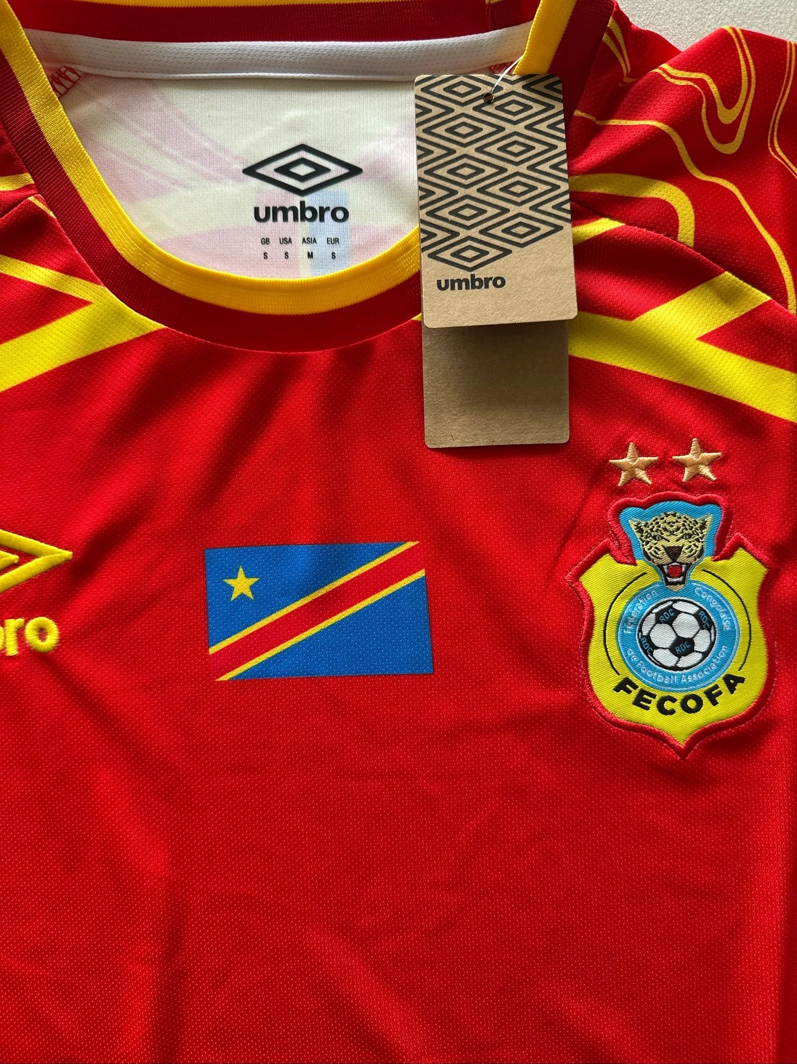 Rode voetbalkleding van Congo-Kinshasa 2026 – photo 2
